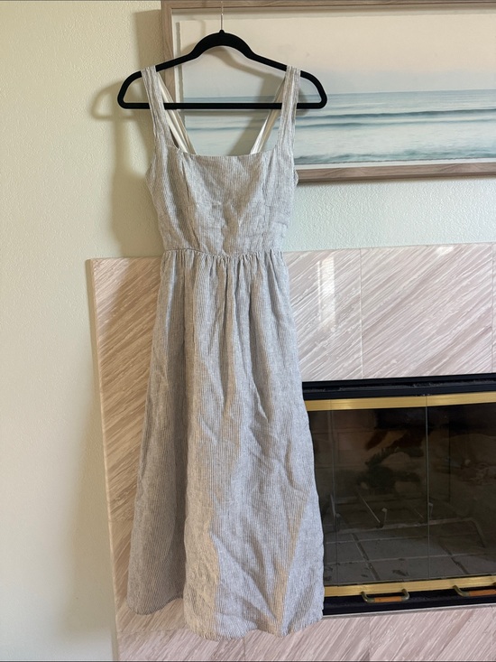 Quince Dresses & Skirts - Quince linen pinstripes dress